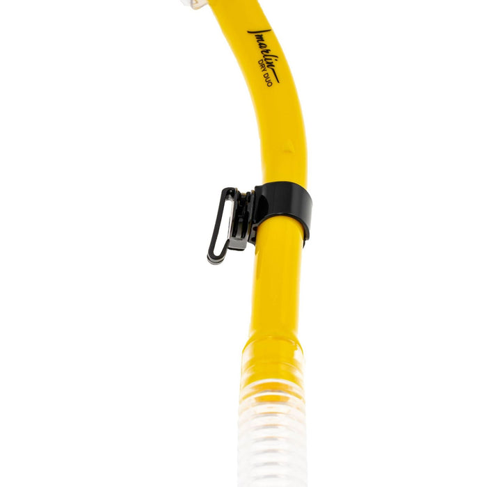 Tubo de snorkel seco Duo amarillo-translúcido Marlin 216276