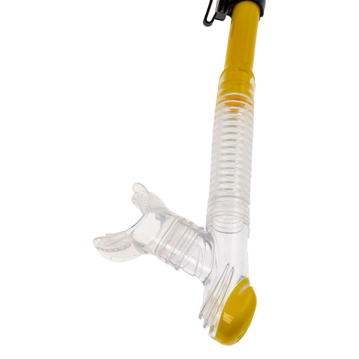 Tubo de snorkel seco Duo amarillo-translúcido Marlin 216276