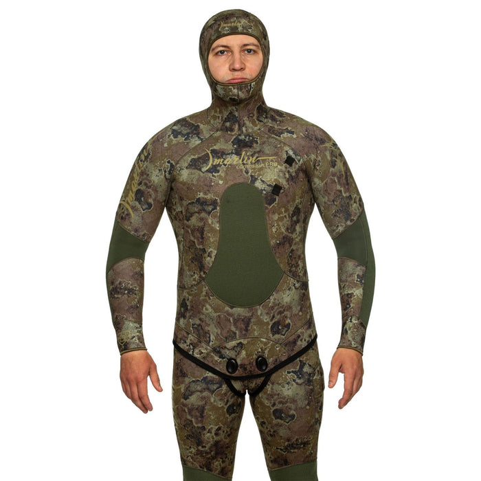 Traje de Neopreno Completo para Esnórquel Camoskin Pro Hombre 5mm Camuflaje Verde Talla LX Marlin 216458
