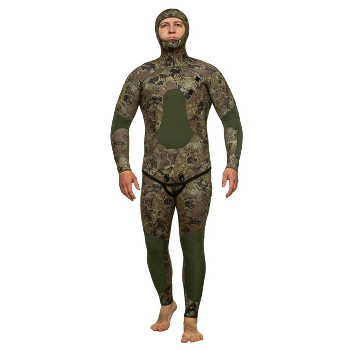 Traje de Neopreno Completo para Esnórquel Camoskin Pro Hombre 5mm Camuflaje Verde Talla LX Marlin 216458