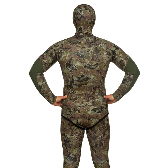 Traje de neopreno completo para pesca submarina Skilur Pro 5mm Verde-Camuflaje Talla ML Marlin 216464