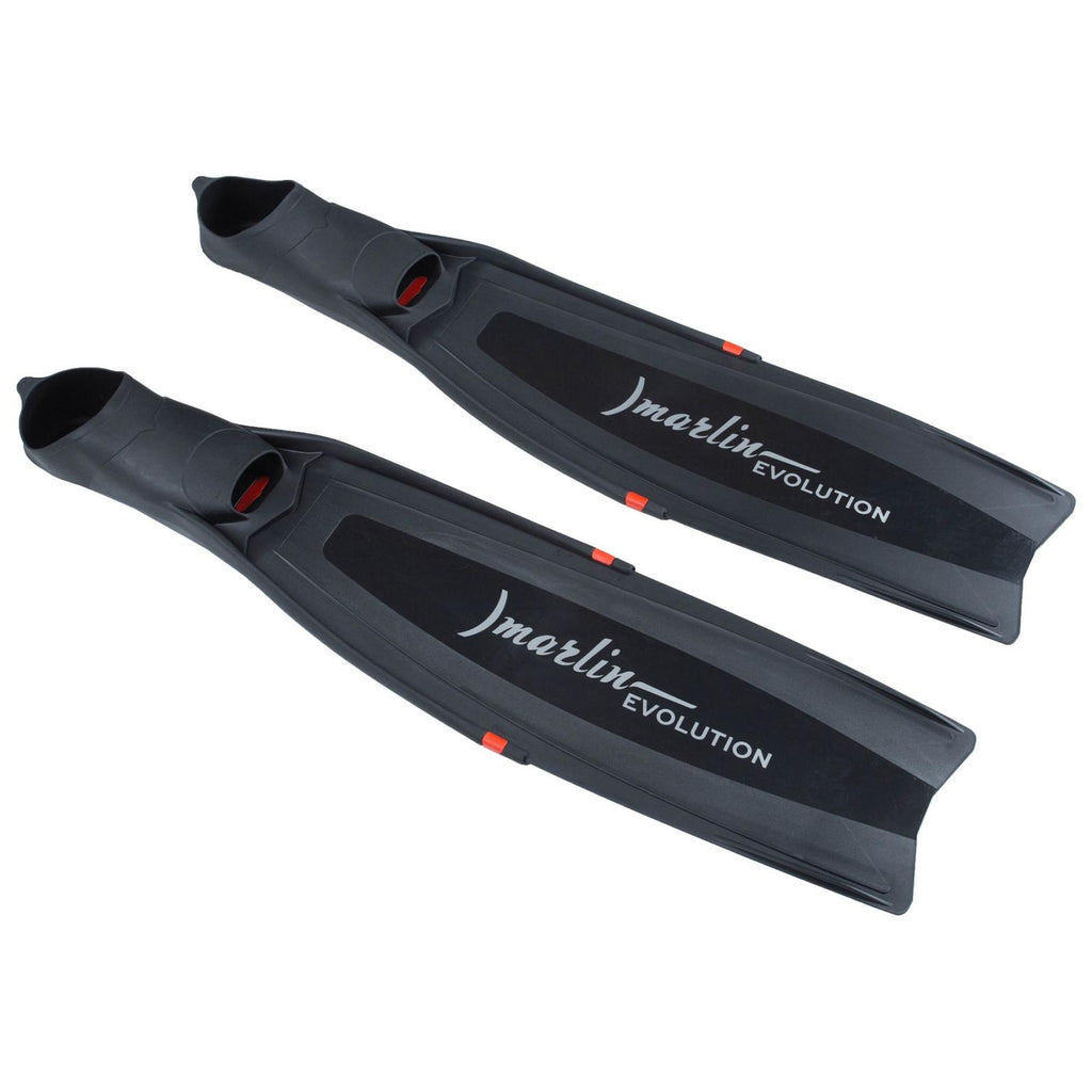 Aletas de Apnea Evolución Negro-Blanco Talla L-43-44 Marlin 216867