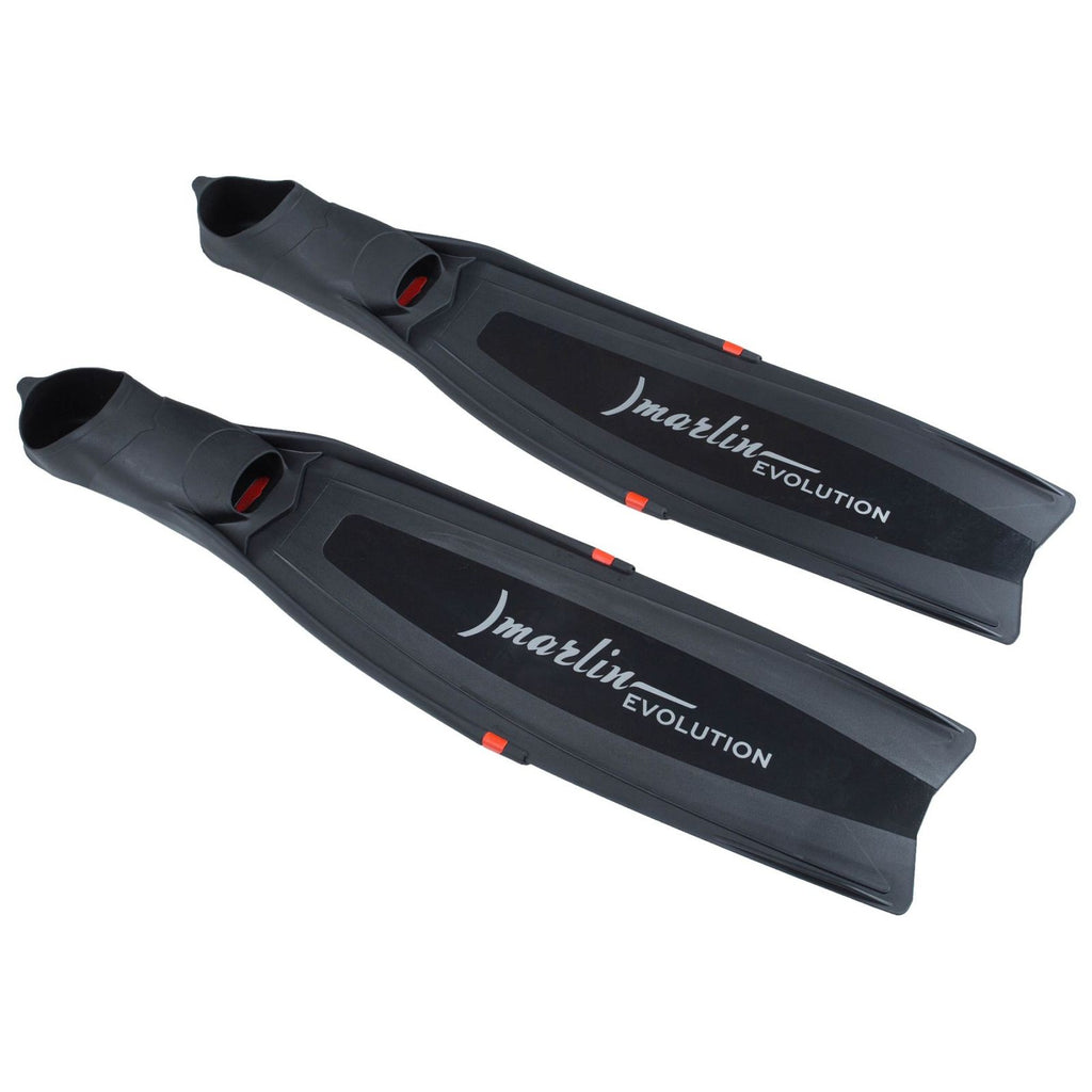Aletas de Apnea Evolución Negro-Blanco Talla XL-45-46 Marlin 216870