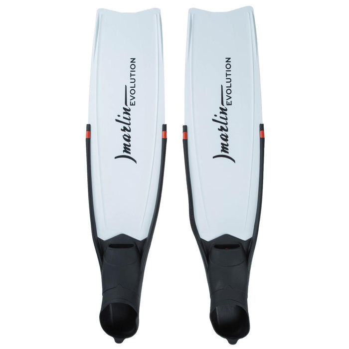 Aletas de Apnea Evolución Negro-Blanco Talla M-41-42 Marlin 216872