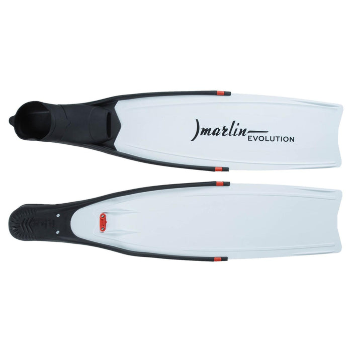 Aletas de Apnea Evolución Negro-Blanco Talla S-39-40 Marlin 216873