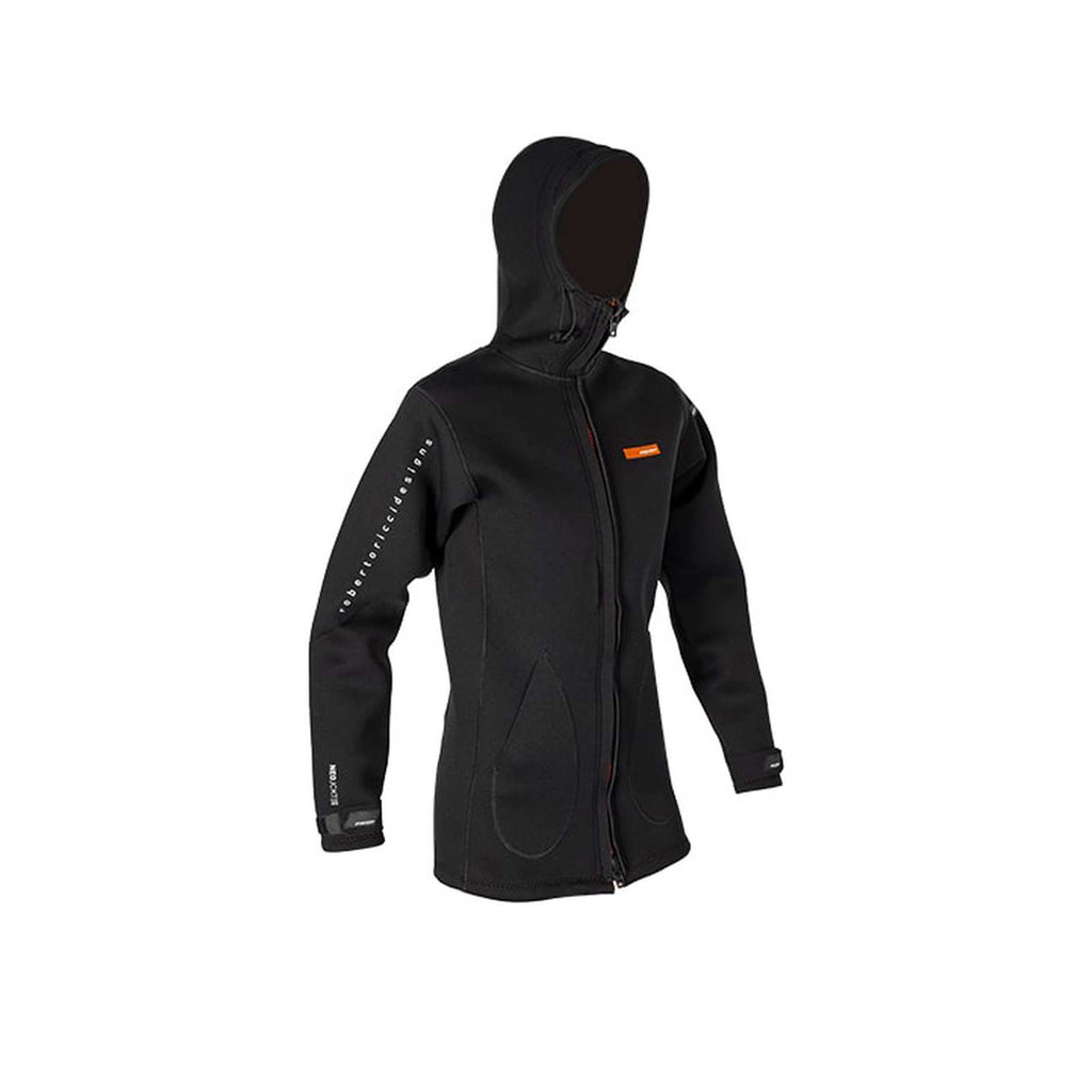 Chaqueta Larga Neopreno 2-2 Mujer Naranja-Negro Y21 Tamaño 06 RRD 21NEOLW022_6