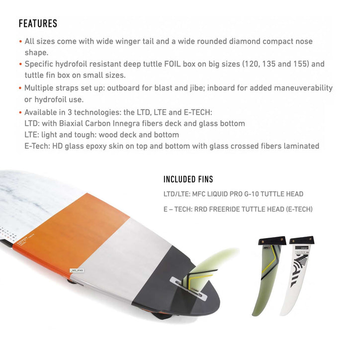 Tabla de Windsurf Firemove Y25 100 Lte RRD 25FM100LTE