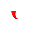 Aleta de Windsurf 3S Freestyle Wave Us Boz Naranja Y26 Talla 22 RRD 263SFUSACC_22