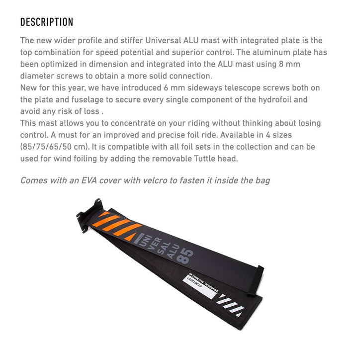 Mástil de Hydrofoil Universal Alu 85cm RRD 26UAM85