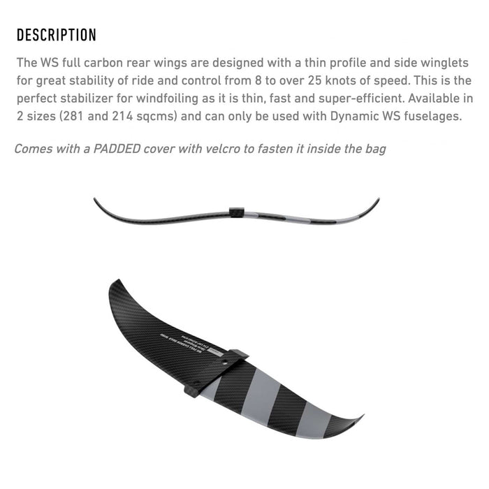 Ala Trasera Hydrofoil WS De Carbono Completo 50cm RRD 26WSFCRW50281