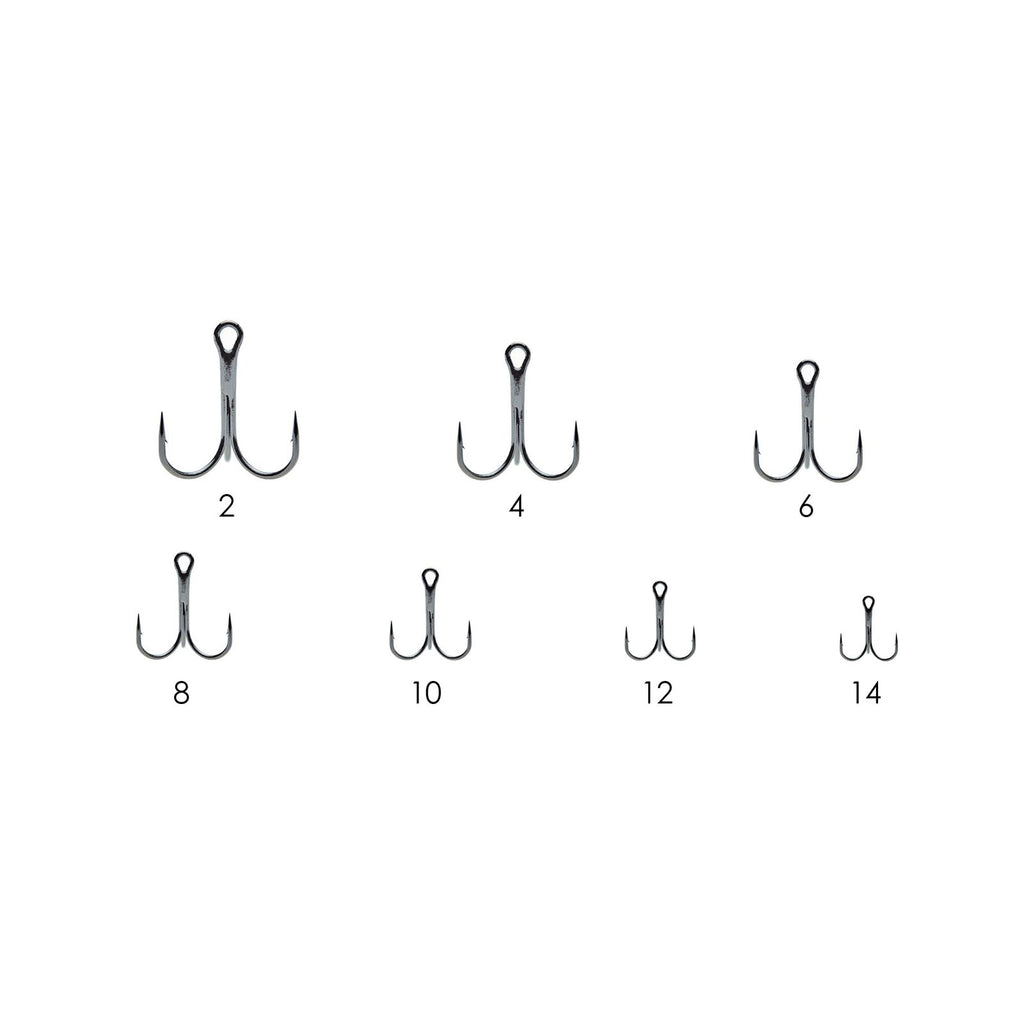 Anzuelos triples de pesca 1092 negro-níquel №6 50 pcs Expert Predator 27704