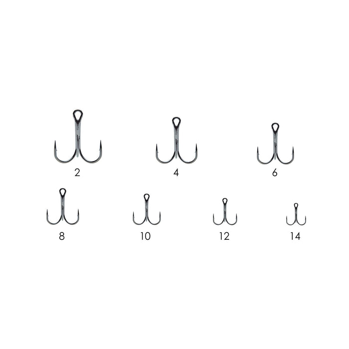 Anzuelos triples de pesca 1092 negro-níquel №6 50 pcs Expert Predator 27704