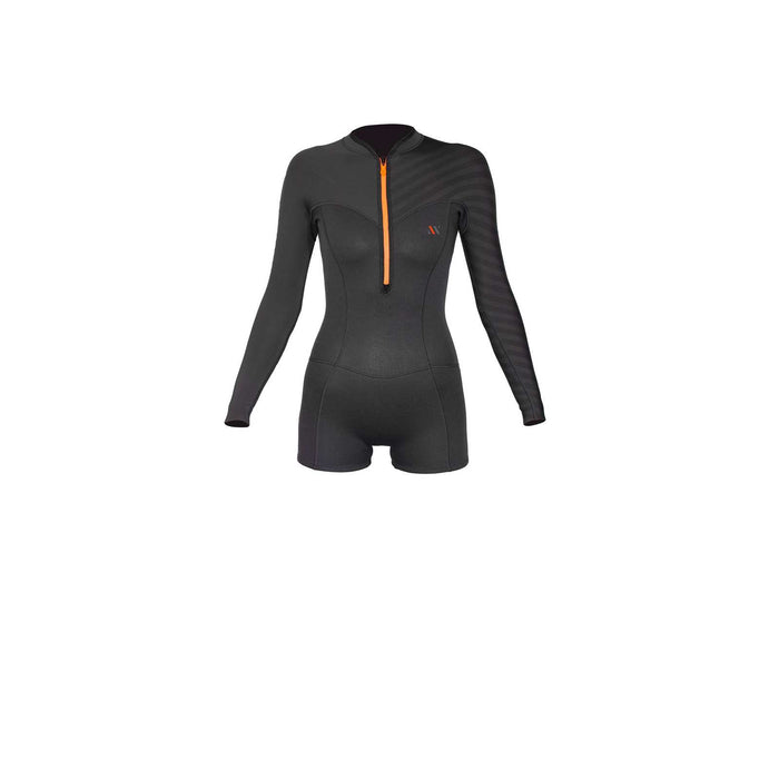 Traje de Baño Corto Seventysix Shortleg Mujer Con Cremallera Delantera 2-2 Gris Tamaño 16-XXXL RRD 2776FZ22SF_16