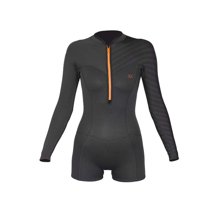 Traje de Baño Corto Seventysix Shortleg Mujer Con Cremallera Delantera 2-2 Gris Tamaño 6-S RRD 2776FZ22SF_6