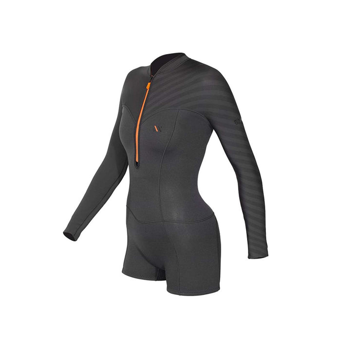 Traje de Baño Corto Seventysix Shortleg Mujer Con Cremallera Delantera 2-2 Gris Tamaño 6-S RRD 2776FZ22SF_6