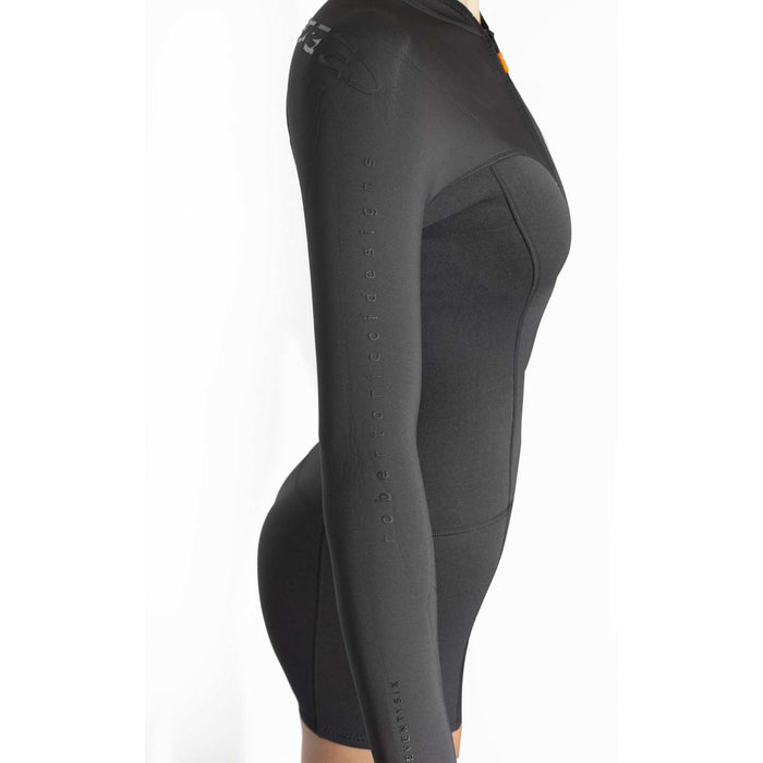 Traje de Baño Corto Seventysix Shortleg Mujer Con Cremallera Delantera 2-2 Gris Tamaño 6-S RRD 2776FZ22SF_6