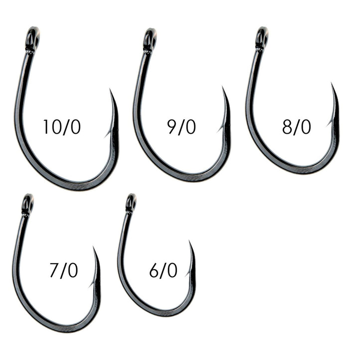 Anzuelos de Pesca Albacore 230 Acero Carbono Negro-Níquel №10-0 5pcs Expert Predator 27825