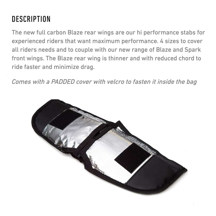 Ala Trasera Hydrofoil Blaze 165 Full Carbon Talla 34cm RRD 27BFCR34165
