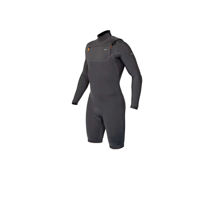 Traje de neopreno corto Celsius Shorty Hombre Con cremallera en el pecho Mangas largas 3-2 Gris Tamaño M RRD 27CSCZ32SLS_M