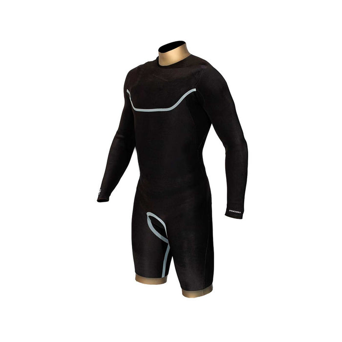 Traje de neopreno corto Celsius Shorty Hombre Con cremallera en el pecho Mangas largas 3-2 Gris Tamaño M RRD 27CSCZ32SLS_M