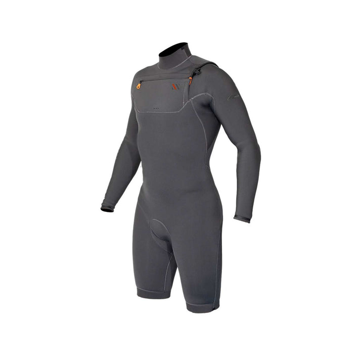 Traje de neopreno corto Celsius Shorty Hombre Con cremallera en el pecho Mangas largas 3-2 Gris Tamaño XL RRD 27CSCZ32SLS_XL