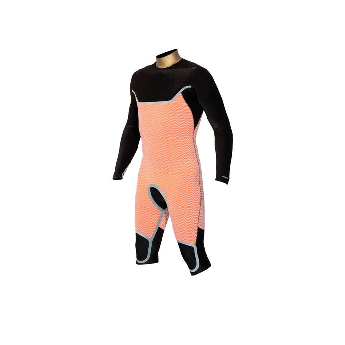 Traje de Neopreno Corto Celsius Hasta la Rodilla Hombre Con Cremallera en el Pecho 4-3-2 Gris Talla S RRD 27CSCZ4320_S