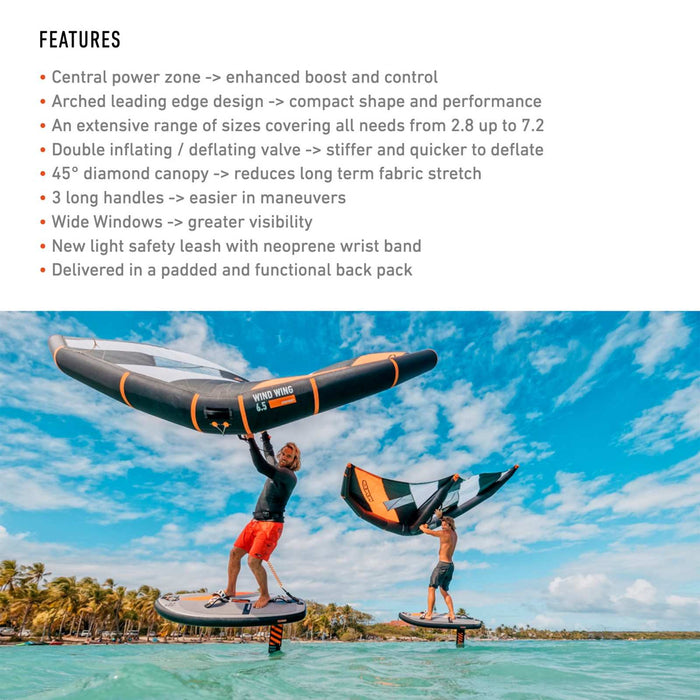Ala Wind Foil Negra Tamaño 4.0 RRD 27WW40B