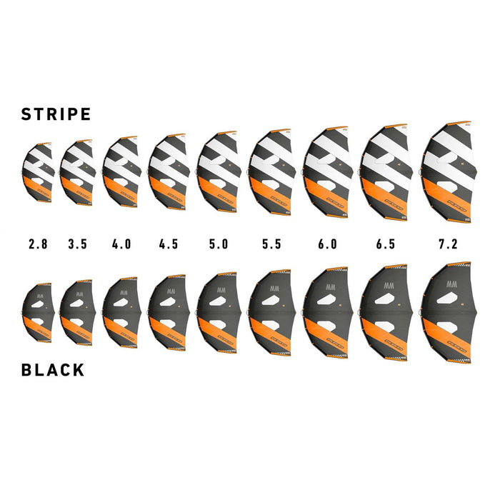 Ala Wind Foil Negra Tamaño 4.5 RRD 27WW45B