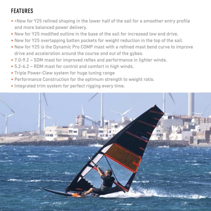 Vela de Windsurf X-Wing Y27 Tamaño 7.8 RRD 27XWG_H3_7_8