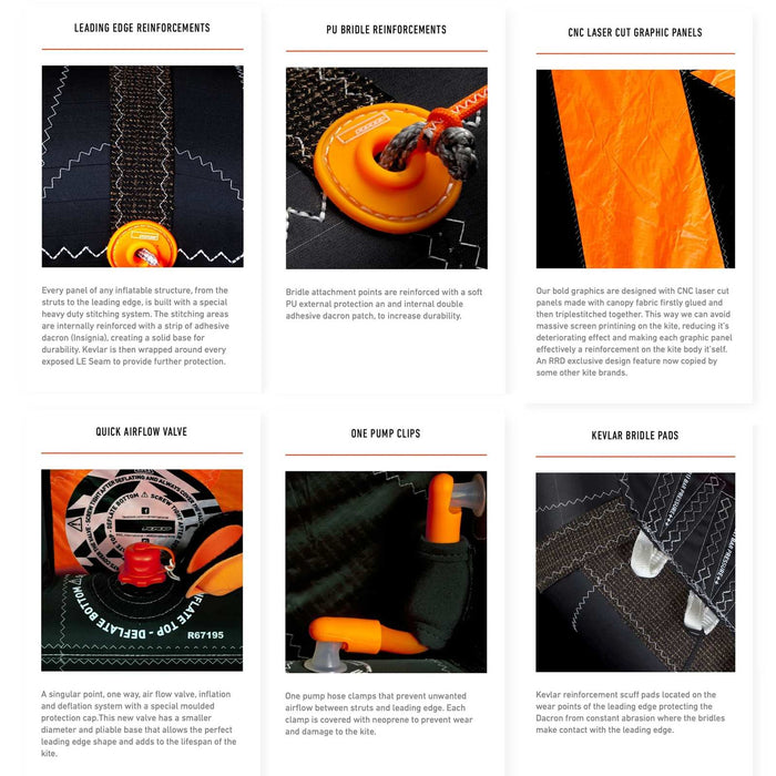 Cometa Big Air Obsession Naranja Tamaño 9 28BAO_OR_9