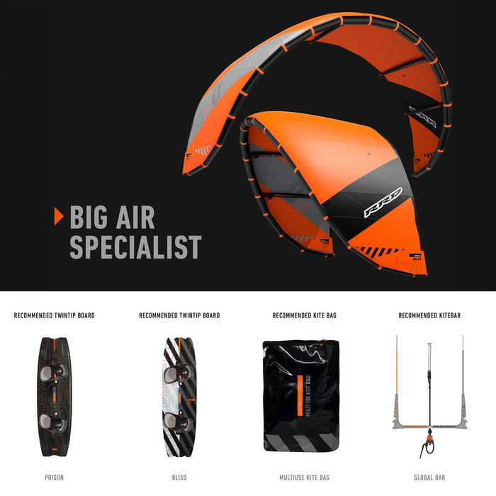 Cometa Big Air Obsession Naranja Tamaño 9 28BAO_OR_9