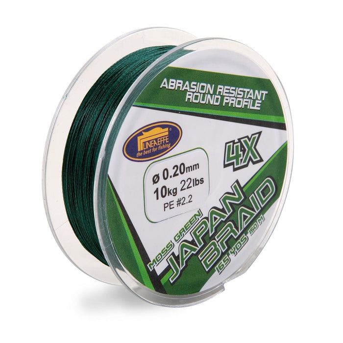 Línea de Pesca Trenzada Japón Musgo 150m Verde 0,12 Lineaeffe 3016012