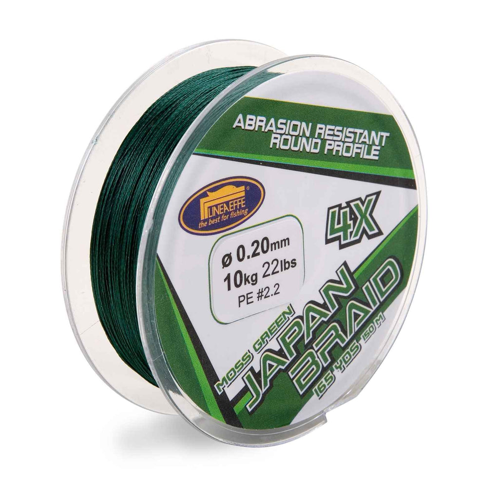 Línea de Pesca Trenzada Japón Musgo 150m Verde 0,16 Lineaeffe 3016016