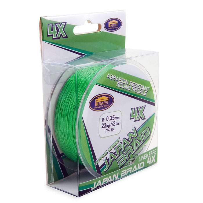 Línea de Pesca Japón Trenzada Apple 300m Verde 0,35 Lineaeffe 3016135