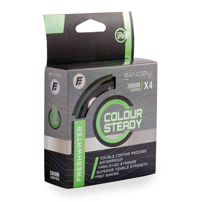 Línea de Pesca Nobu Colour Steady Agua Dulce Trenzada 300m 0,10 Pesca Ferrari 3018310