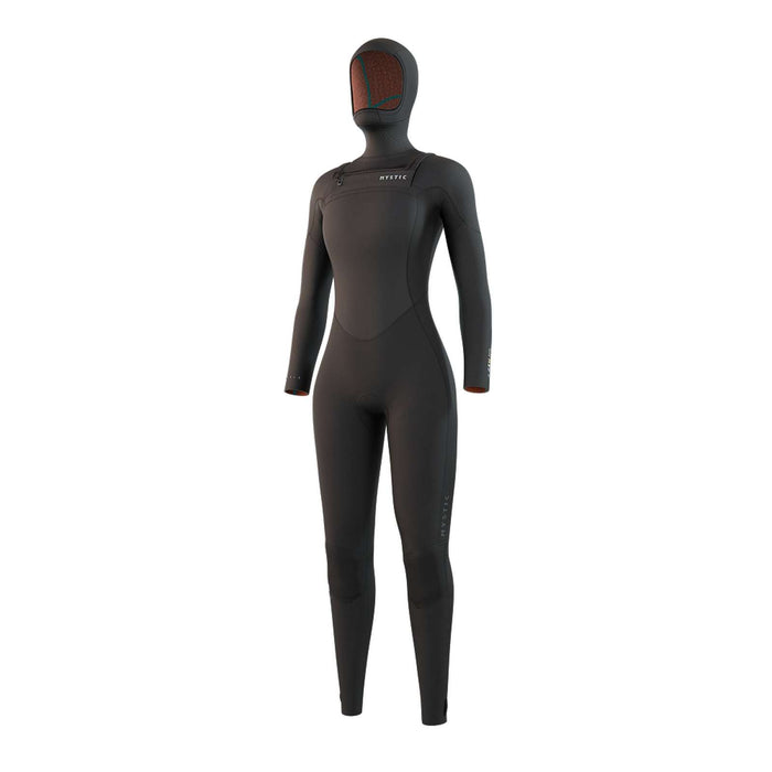 Traje de neopreno completo Gem Mujer con capucha 6-4-3 mm con cierre frontal Negro S Mystic 35000_220015_900_S