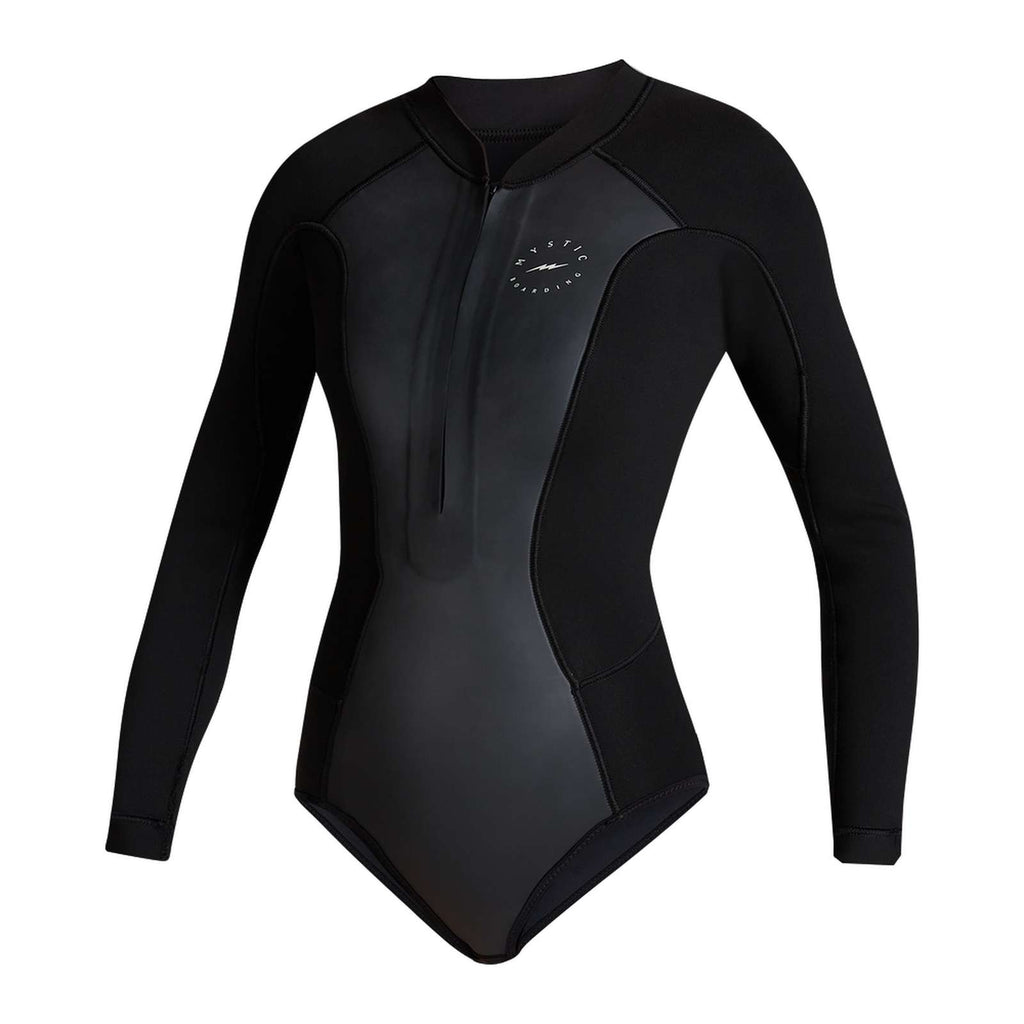 Traje de Neopreno Corto Sway Mujer Manga Larga 2-2mm Con Cremallera Delantera Negro M Mystic 35000_220091_900_M