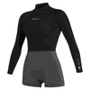 Traje de neopreno corto Lunar Mujer de brazo largo 2-2mm con cremallera trasera Negro XS Mystic 35000_240111_900_XS