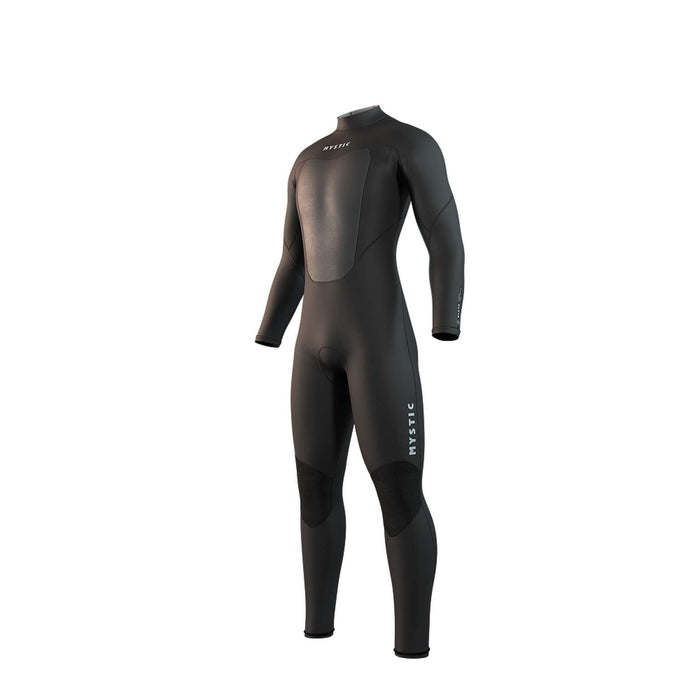 Traje de neopreno completo Brand Man 3-2mm con cremallera trasera Flatlock negro L Mystic 35000_250031_900_L