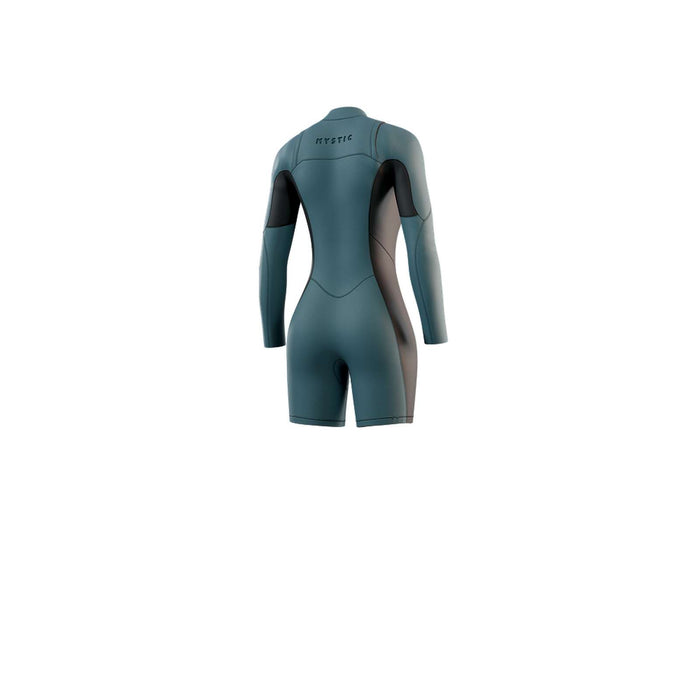 Trajes de Baño Cortos Haven Mujer de Manga Larga 3-2mm Con Cremallera Doble Delante Verde Teal L Mystic 35000_250044_695_L