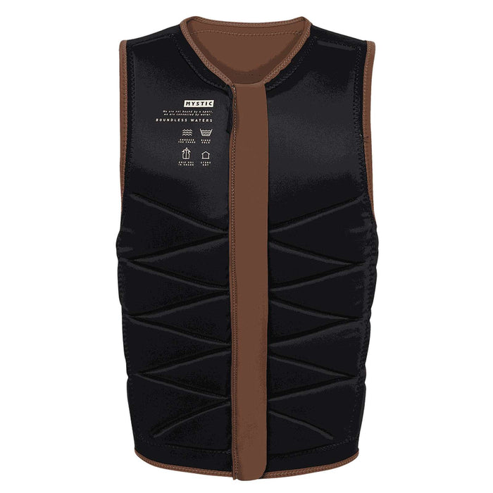 Chaleco de Impacto para Wake Outlaw Hombre Con Zip Frontal y Hebilla Marrón S Mystic 35005_240226_700_S