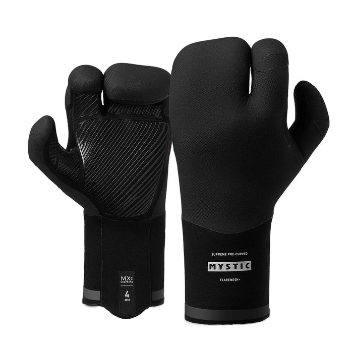 Guantes Neopreno de Kite Supreme 4mm Langosta Precurvados Negros L Mystic 35015_250070_900_L