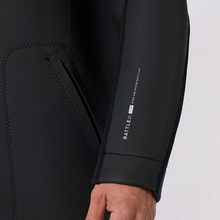 Chaqueta de neopreno Battle Hombre 3-2mm Negra M Mystic 35017_230310_900_M