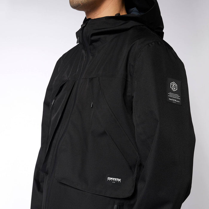 Chaqueta de lluvia impermeable DTS negra S Mystic 35101_230102_900_S