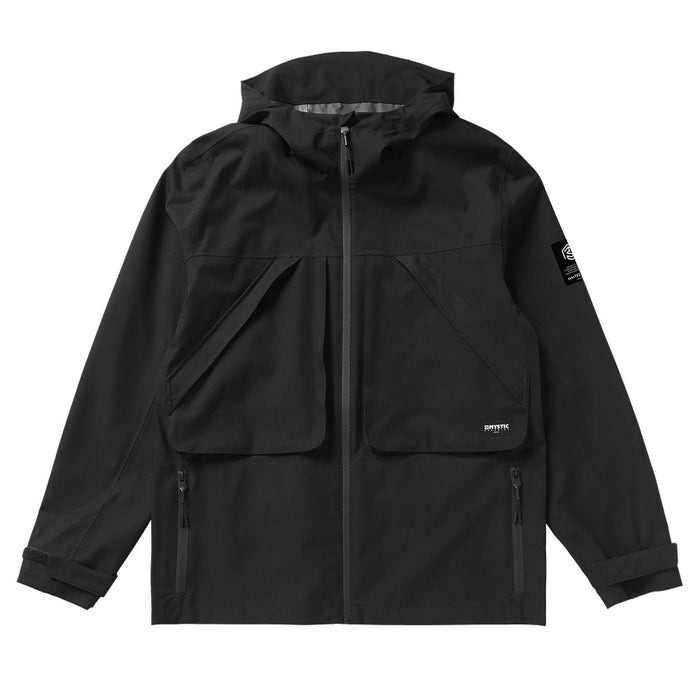 Chaqueta de lluvia impermeable DTS negra XXL Mystic 35101_230102_900_XXL