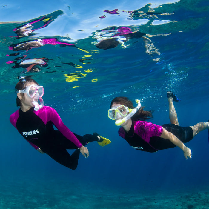 Snorkeling Kit Mares Combo Wahoo Neon
