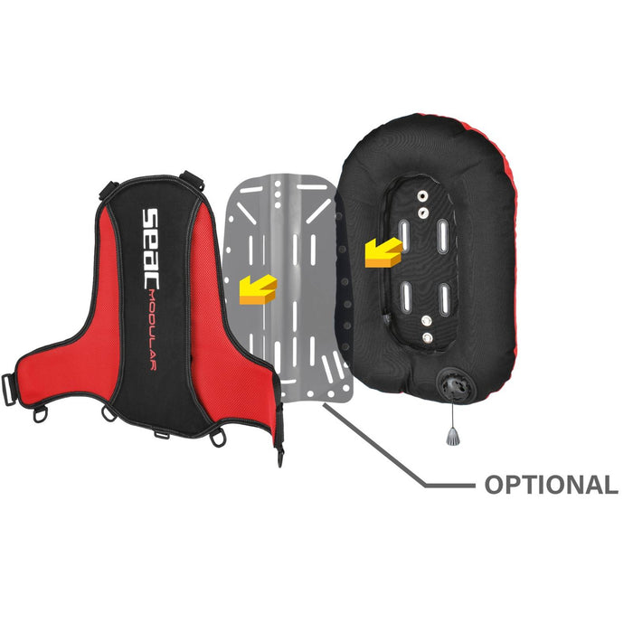 Chaqueta Bcd Modular Rev Con Válvula de Descarga Talla Única Seac 42-38