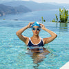 Gafas de natación Predator Azules-Blancas Lentes Tinted-Humo Pequeñas Zoggs 461037BLWHTSMS