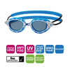 Gafas de natación Predator Azules-Blancas Lentes Tinted-Humo Pequeñas Zoggs 461037BLWHTSMS