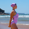 Gafas de natación Predator Rosadas-Blancas Lentes Tinted-Humo Regulares Zoggs 461037PKWHTSMR